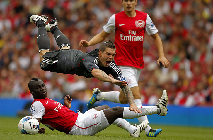 Arsenal v Liverpool: Frimpong Fouls Agger