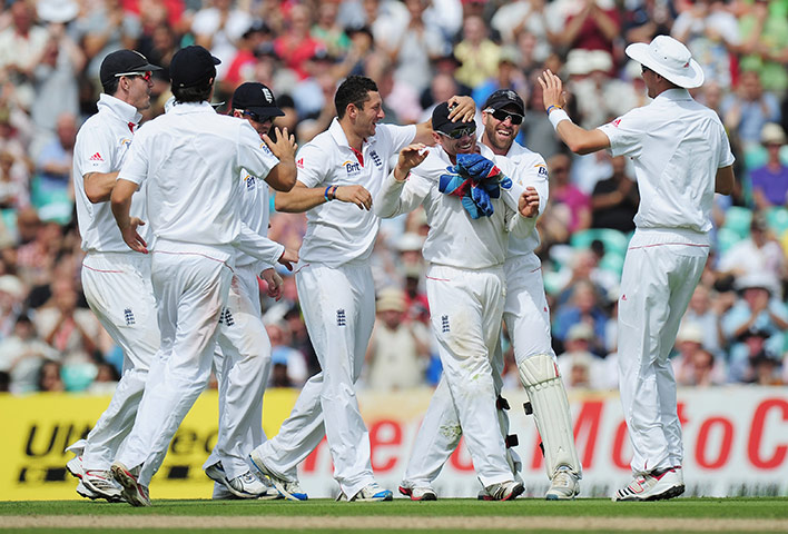 England v India: day 4: Ian Bell catch