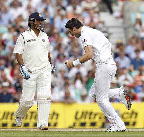 England v India: day 4: James Anderson wicket