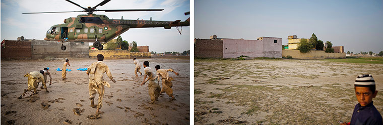Pakistan floods: one year on - then and now