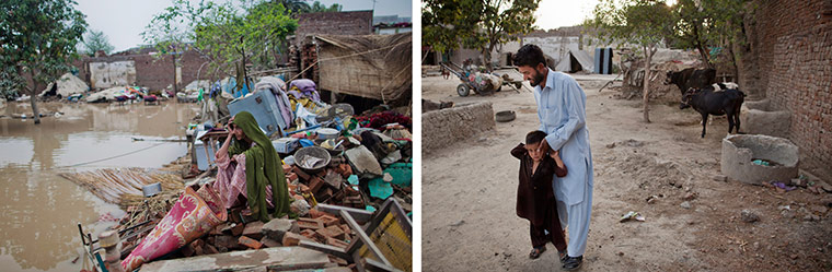 Pakistan floods: one year on - then and now