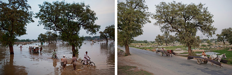 Pakistan floods: one year on, then and now