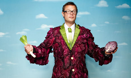 Hugh Fearnley-Whittingstall with veg