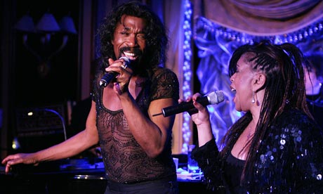 Nickolas Ashford and Valerie Simpson on stage in New York in 2008
