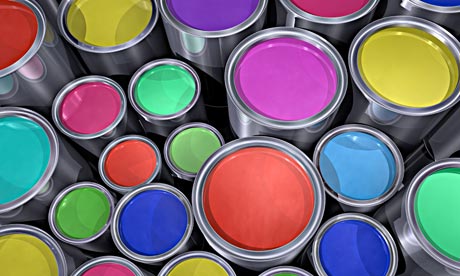 Pots of paint