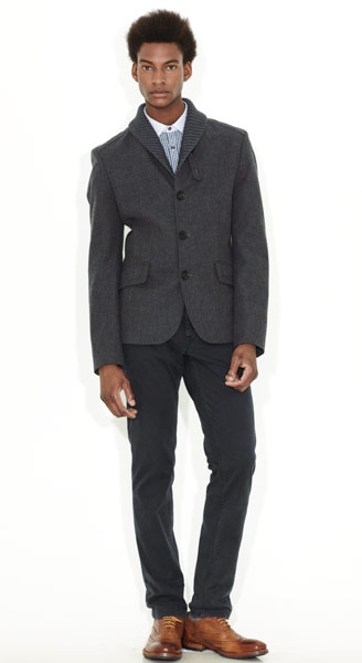 Line-up: Ted Baker: Blazer with ribbed collar