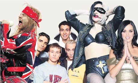Guns N'Roses, Backstreet Boys, Lady Gaga and Katy Perry.