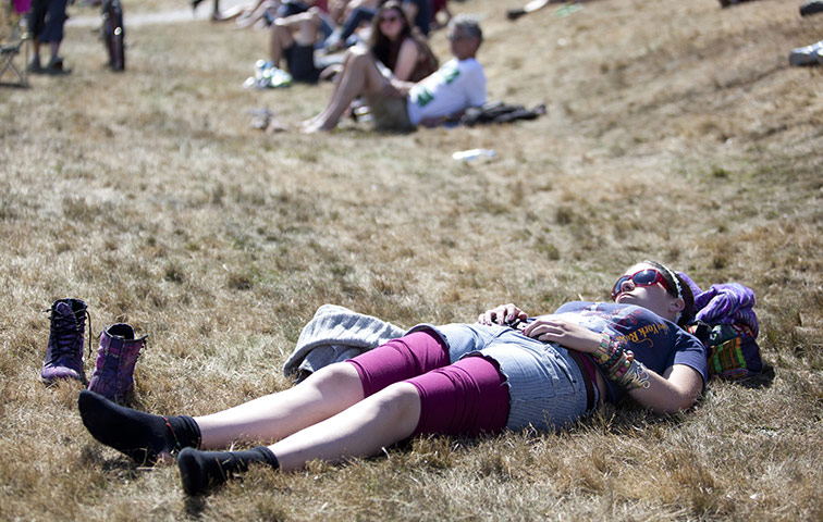 Green Man Festival: Relaxing in the sun