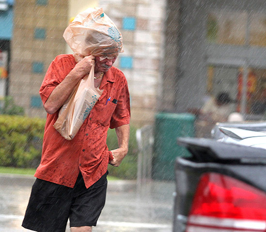 Hurricane Irene: Hurricane Irene, Florida, America - 25 Aug 2011