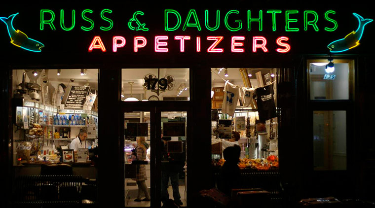 100 years of neon: Russ & Daughters