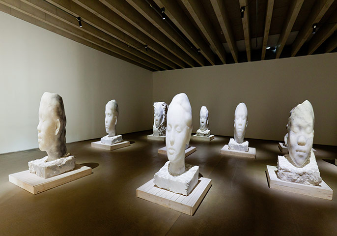 In pictures: serene: alabaster heads