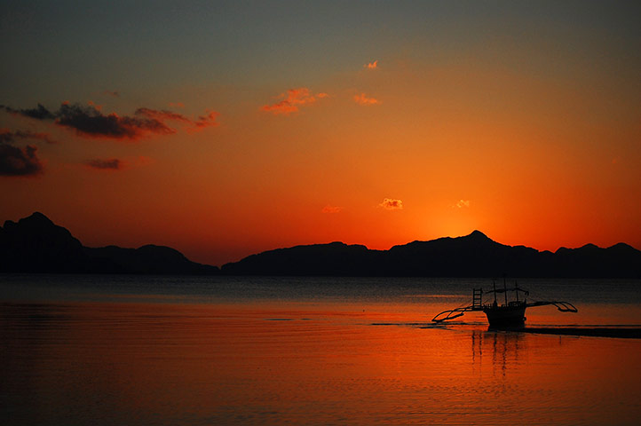 In pictures: serene: sunset
