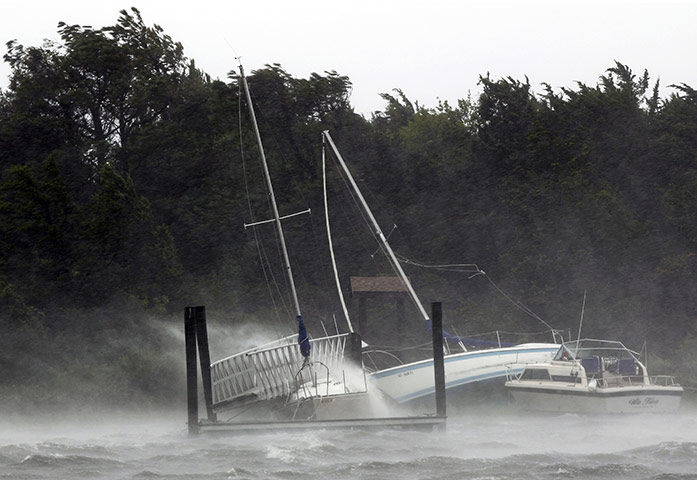 Hurricane Irene: Hurricane Irene arrives on the East Coast