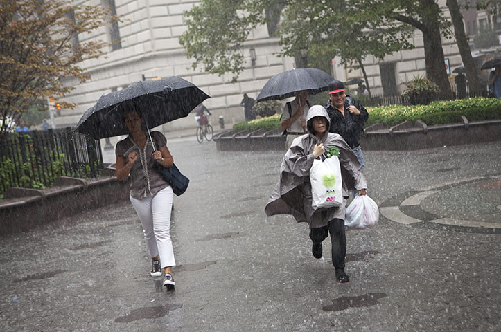 Hurricane Irene: NHurricane Irene arrives on the East Coast