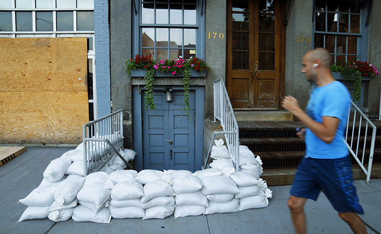 Hurricane Irene: Hurricane Irene arrives on the East Coast