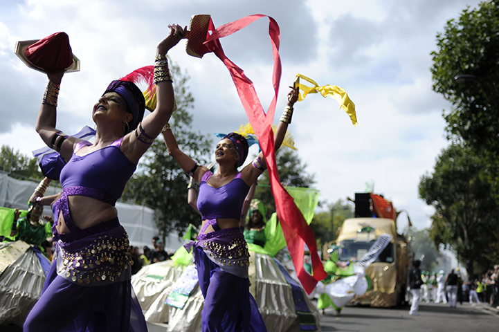 Notting Hill - Day 2: Performers take part in the Notting Hill Carnival in London
