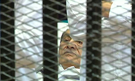 Hosni Mubarak in court