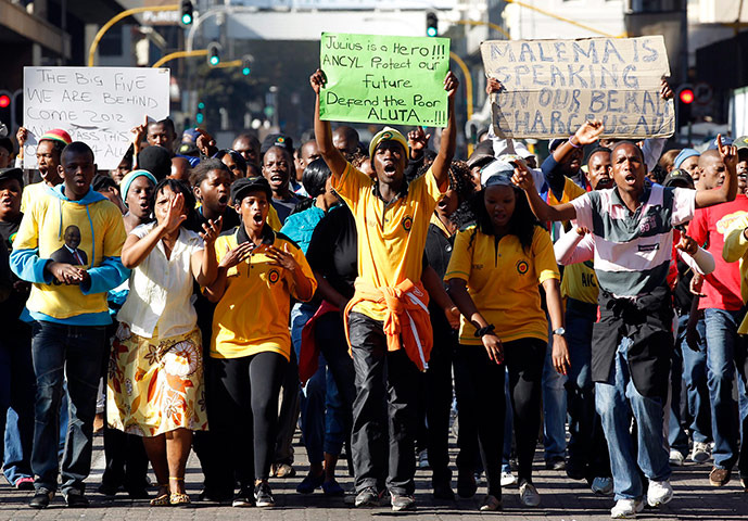 Malema demonstrations: Malema faces a disciplinary hearing that could end his political career
