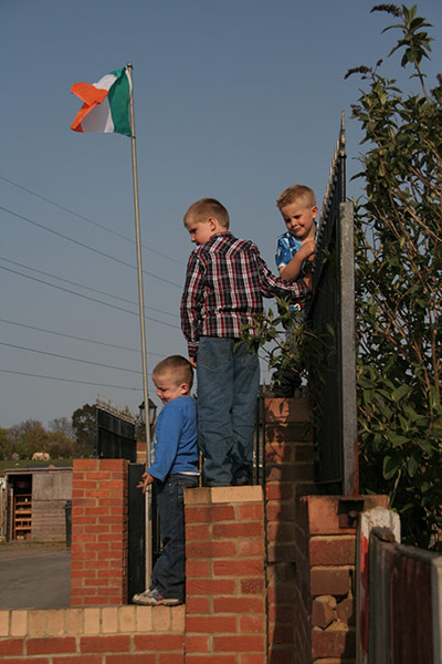 Dale Farm: 18 April 2010: Jim, Mary Ann McCarthy's grandson