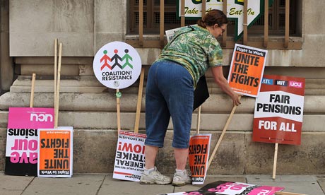 pensions placards