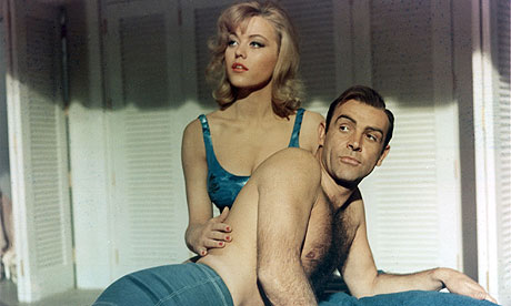 Maggie Nolan and Sean Connery in Goldfinger