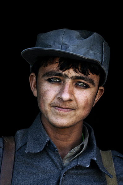 Sean Smith Frontlines: A young Afghan police recruit, Gereshk, Helmand, 2006