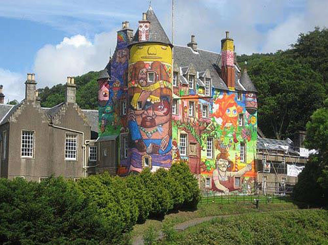10 best: street art: Kelburn Castle