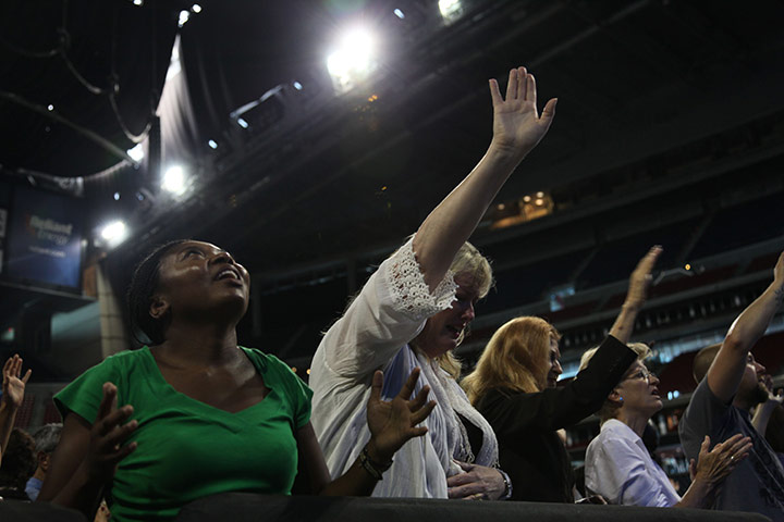 24 hours in pictures: the response prayer rally