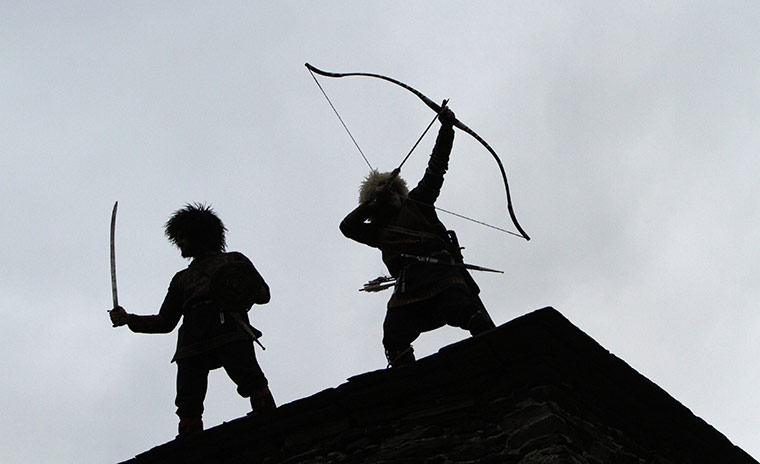 24 hours in pictures: Villagers perform during a folk festival in Shatili