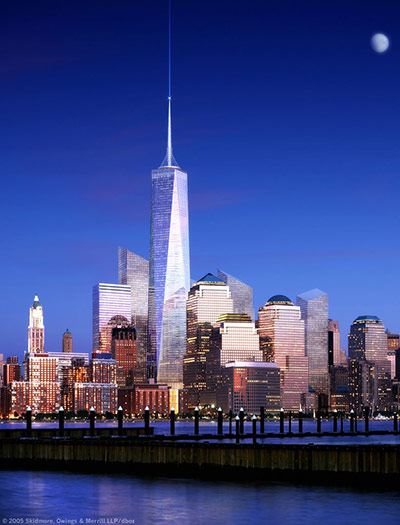 10 best: An artists impression of the freedom tower