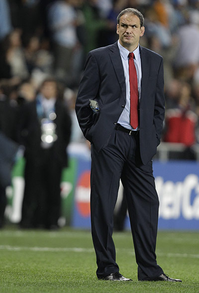 Argentina v England : Martin Johnston looks pensive before the match against Argentina