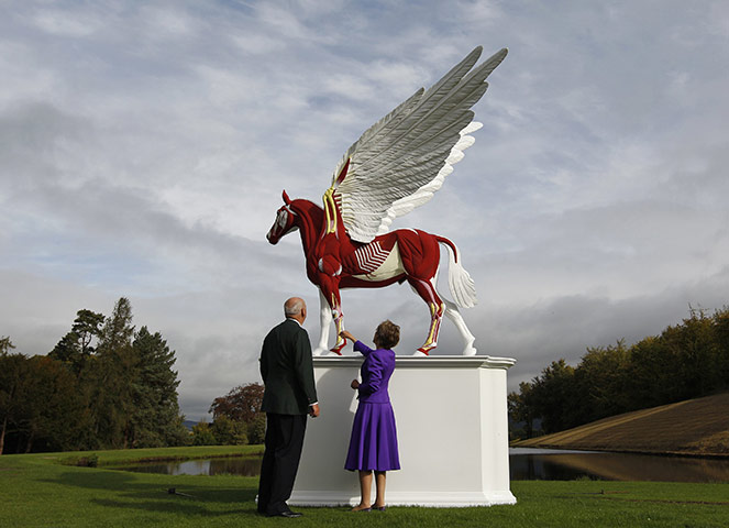 24 Hours: The Duke and Duchess of Devonshire view Legend by Damien Hirst