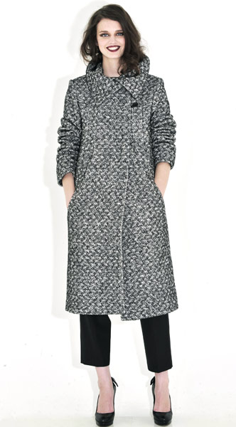line-up: Kew.159: Wrap-collar coat