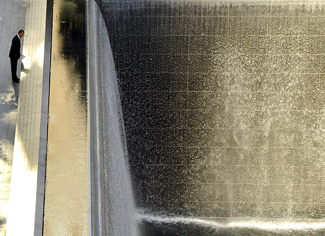 9/11 anniversary: President Barack Obama visits the 9/11 memorial 