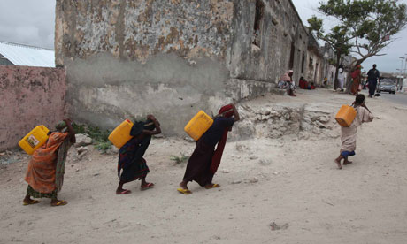 Internally displaced women in in Somalia.