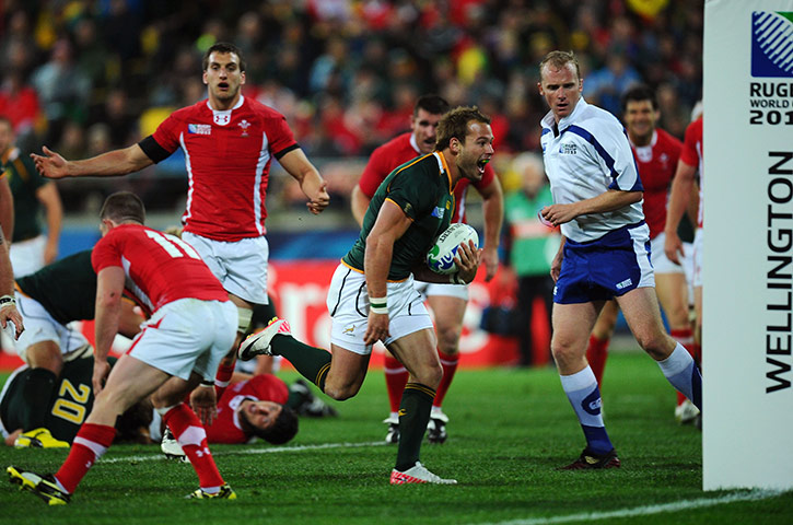 rugby: South Africa v Wales - IRB RWC 2011 Match 8