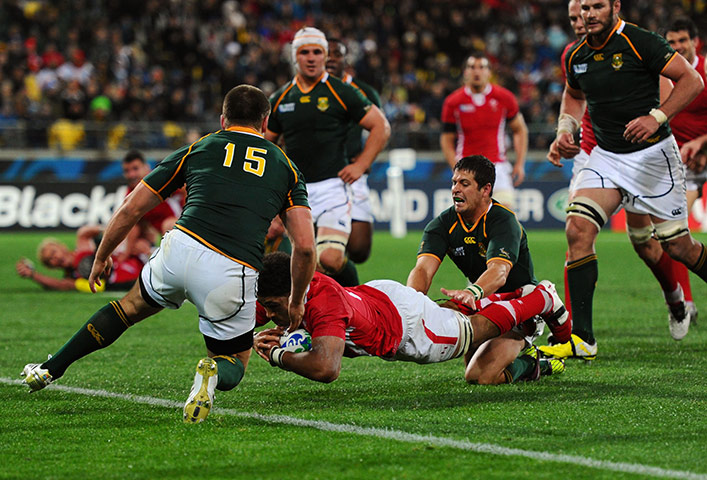 rugby: South Africa v Wales - IRB RWC 2011 Match 8