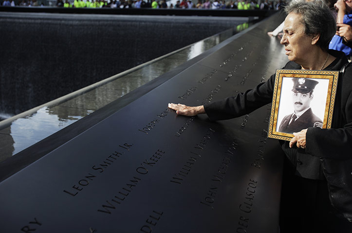 9/11 anniversary: A relative at the 9/11 memorial