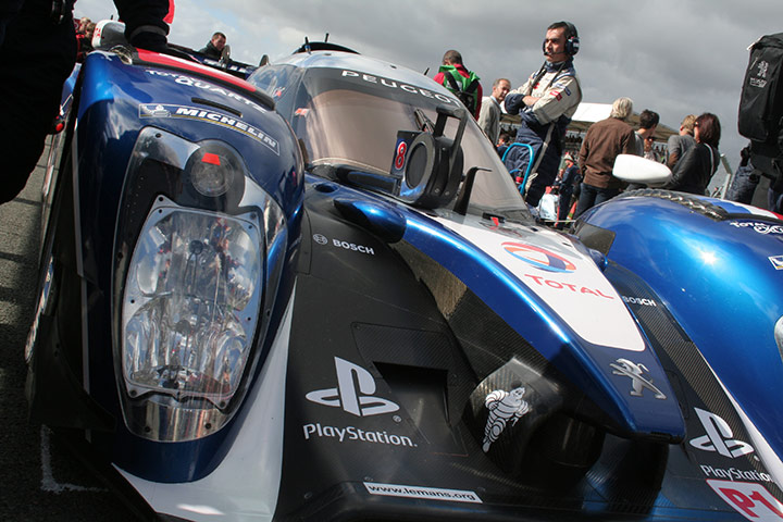 Le Mans at Silverstone: Peagot on the grid at Silversone for the Le Mans Series