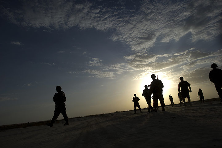 24 hours in pictures: US army soldiers on patrol in Kuschamond, Afghanistan
