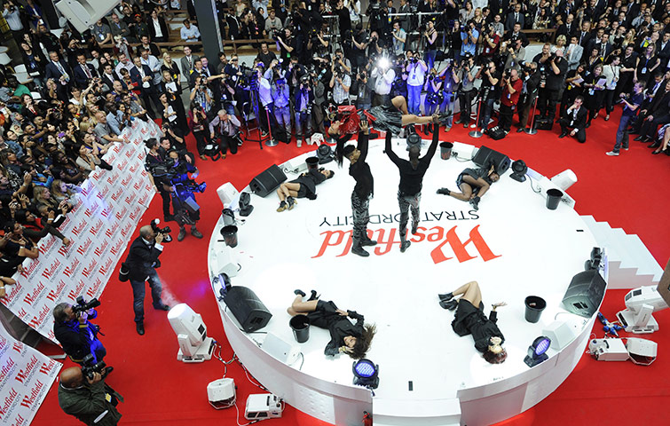 Westfield Stratford: Nicole Sherzinger performs at the official opening