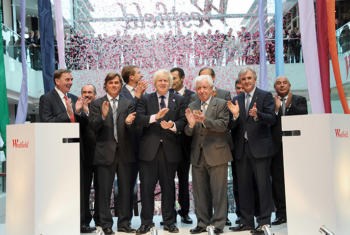 Westfield Stratford: Mayor of London Boris Johnson officially opens the centre