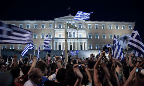 Protesters in Athens, Greece, June 2011