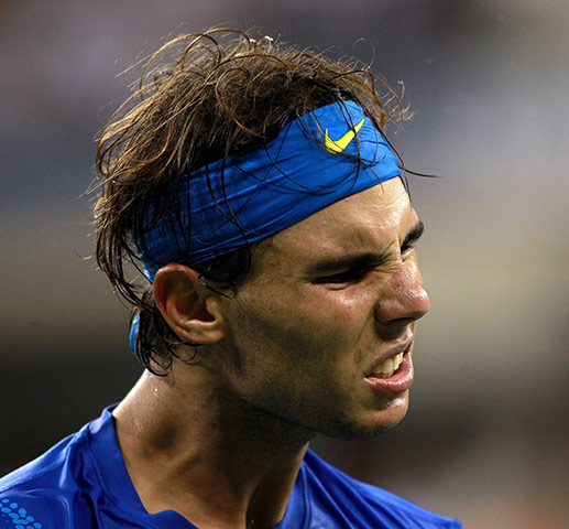 US Open final: Rafael Nadal reacts during the 2011 US Open final 
