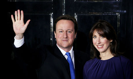 David Cameron outside No 10 after becoming prime minister