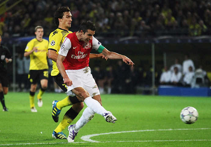 arsenal: Borussia Dortmund v Arsenal FC - UEFA Champions League