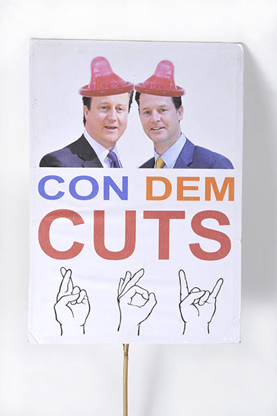 TUC placards exhibition: TUC placards on display at Turner Contemporary, Margate