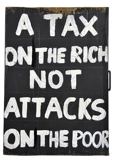 TUC placards exhibition: TUC placards on display at Turner Contemporary, Margate