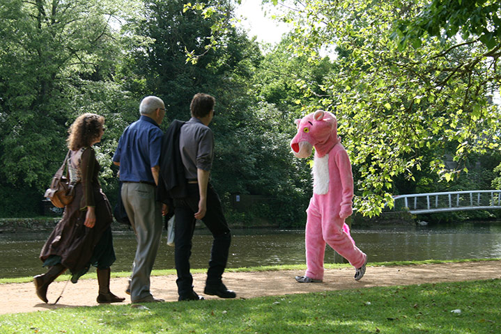 Weekend Readers' pictures: pink panther costume by Jacqueline Knights