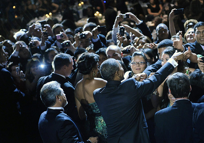 24 hours in pictures: Washington, US: President Barack Obama and his wife Michelle